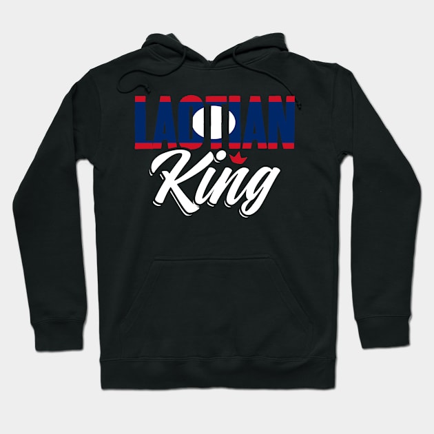 Awesome Laotian King Laos Flag For Laotian Roots Lao People Hoodie by sBag-Designs